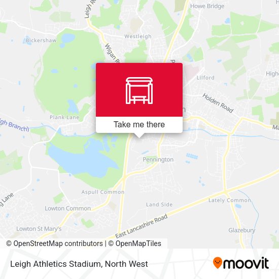 Leigh Athletics Stadium map