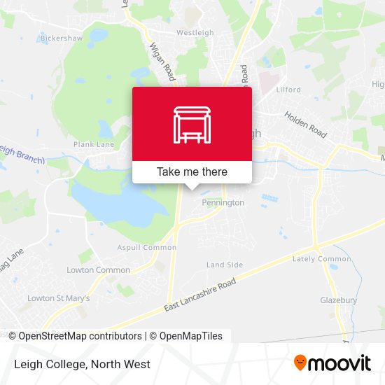 Leigh College map