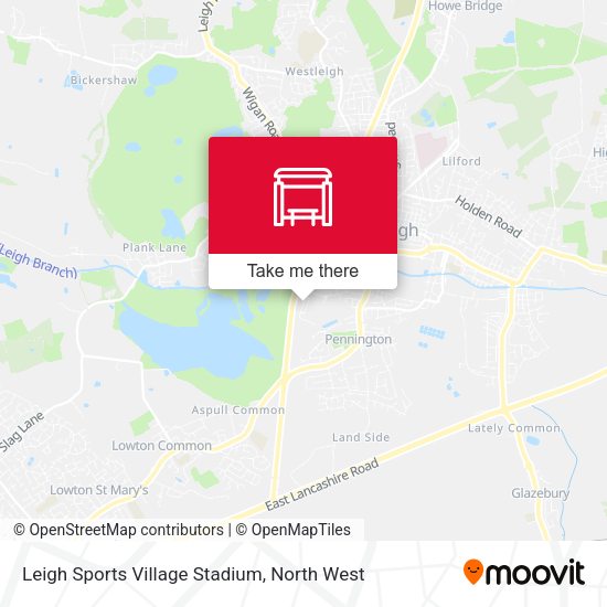 Leigh Sports Village Stadium map
