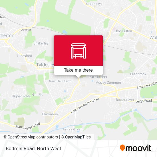 Bodmin Road map
