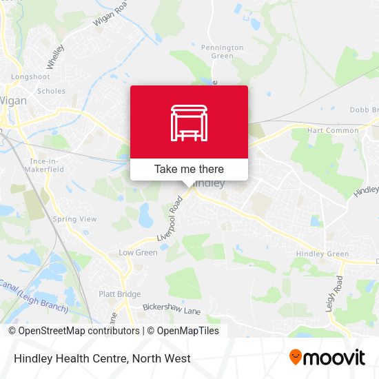 Hindley Health Centre map