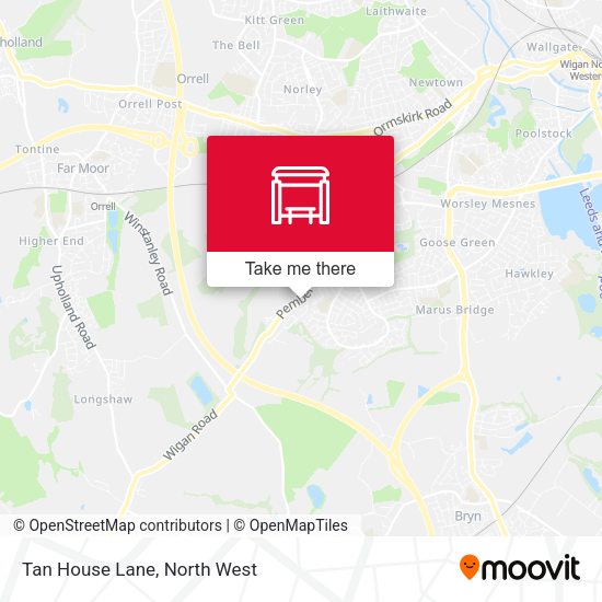 Tan House Lane map
