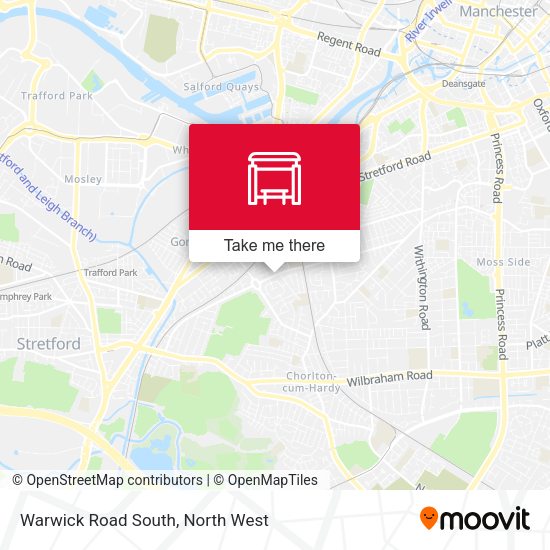 Warwick Road South map