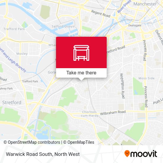 Warwick Road South map