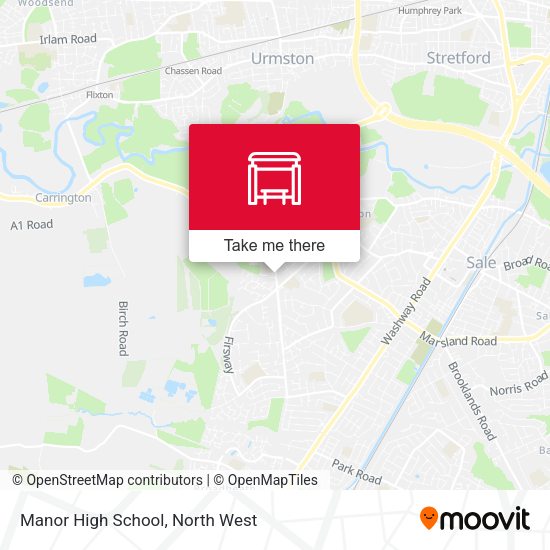 Manor High School map