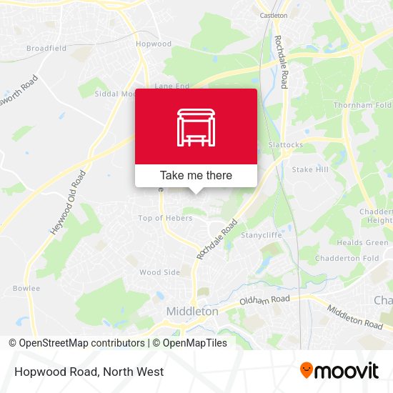 Hopwood Road map