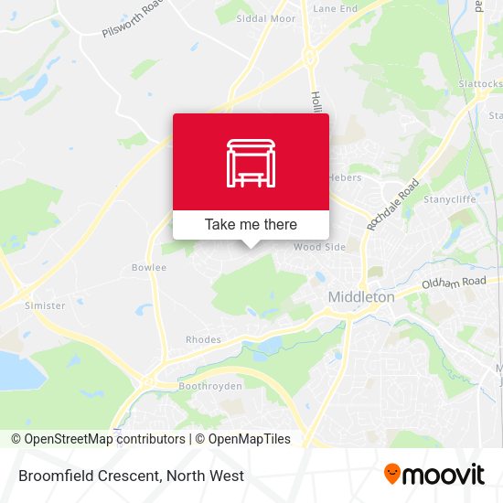Broomfield Crescent map