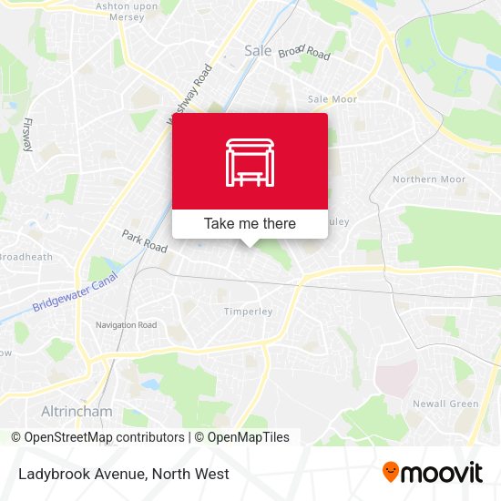 Ladybrook Avenue map