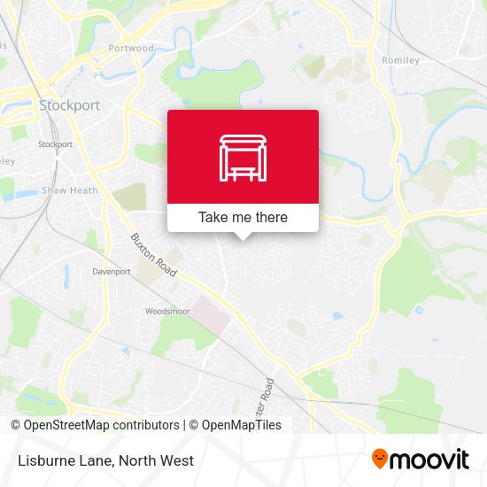 Lisburne Lane map
