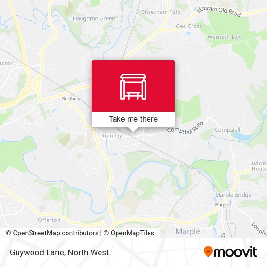 Guywood Lane map