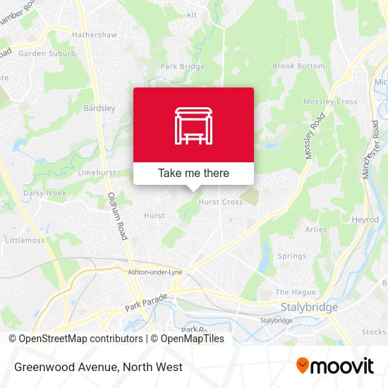 Greenwood Avenue map