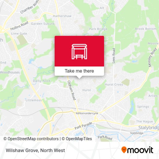 Wilshaw Grove map