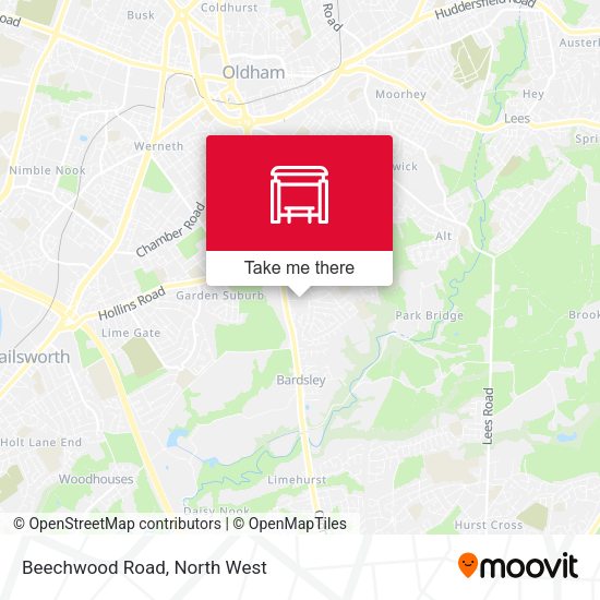 Beechwood Road map