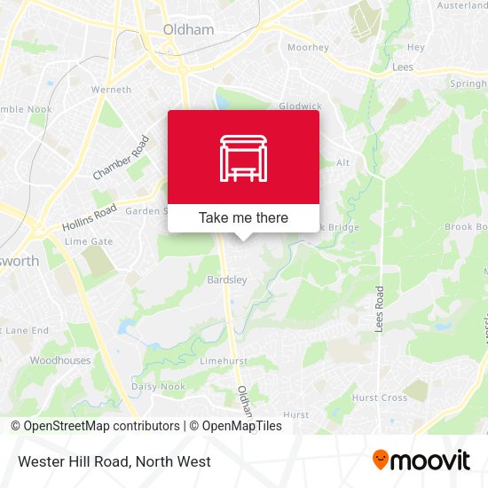 Wester Hill Road map