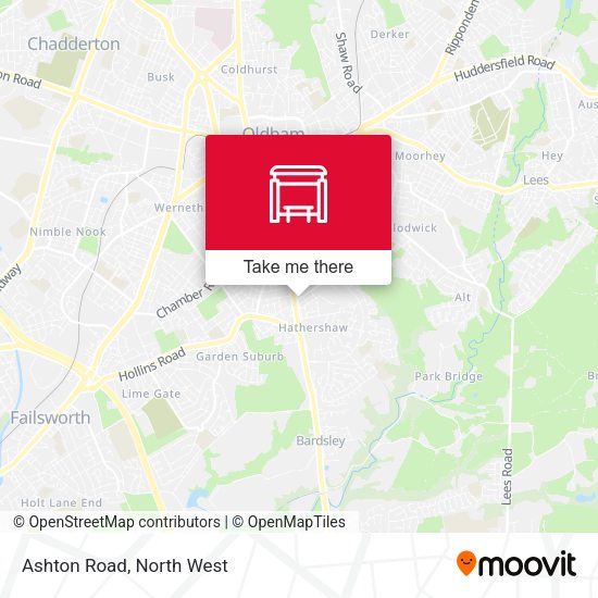 Ashton Road map