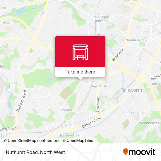 Nuthurst Road map