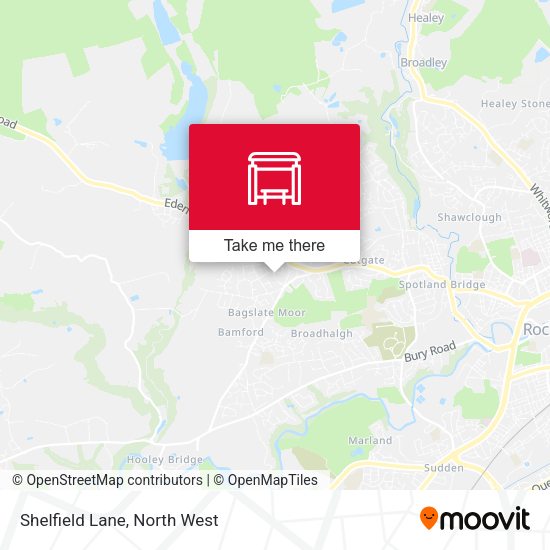 Shelfield Lane map