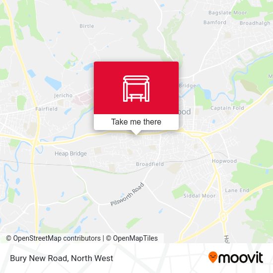 Bury New Road map