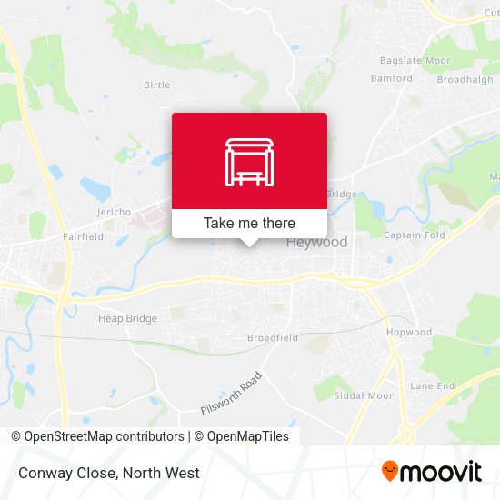 Conway Close map