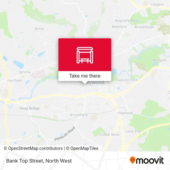 Bank Top Street map