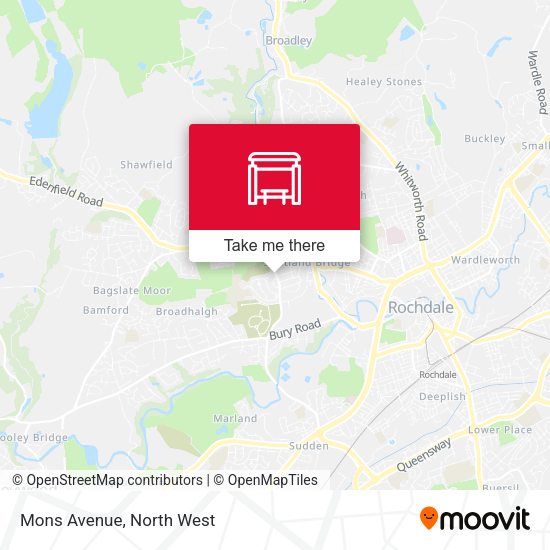 Mons Avenue map