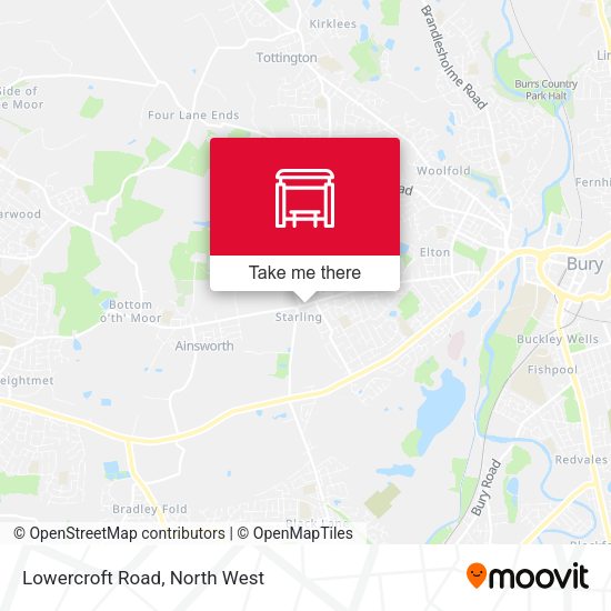 Lowercroft Road map