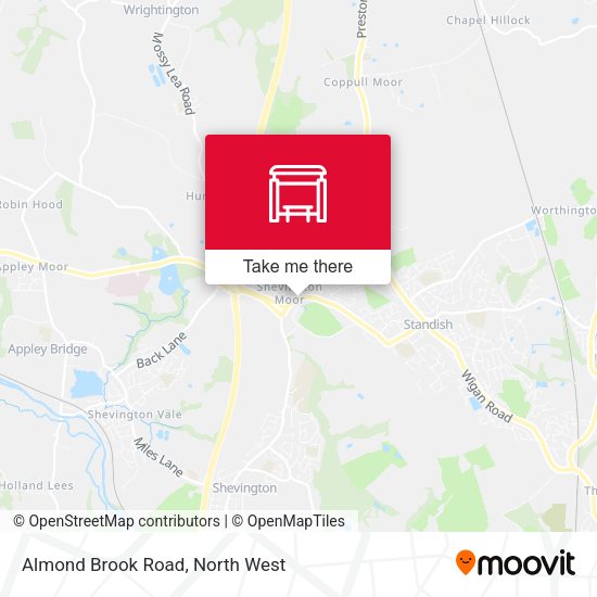 Almond Brook Road map