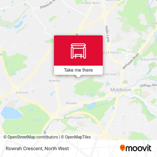 Rowrah Crescent map