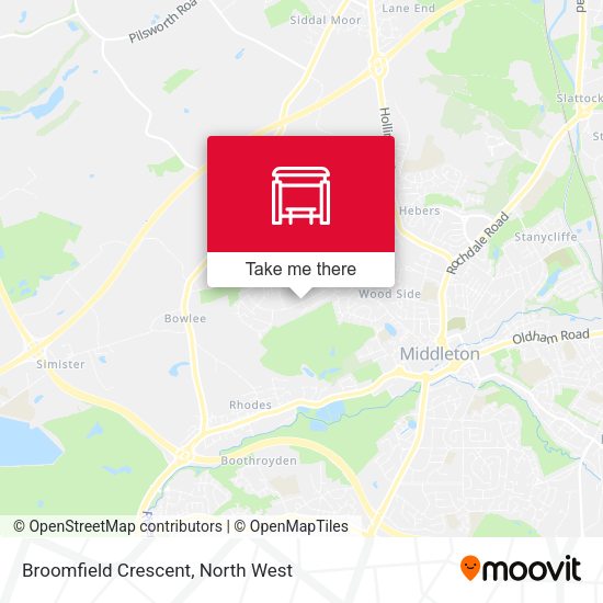 Broomfield Crescent map