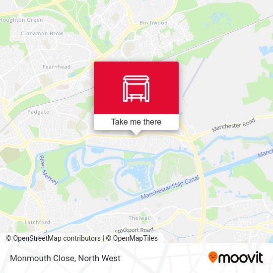 Monmouth Close map