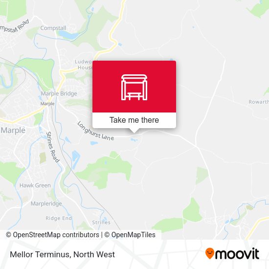 Mellor Terminus map