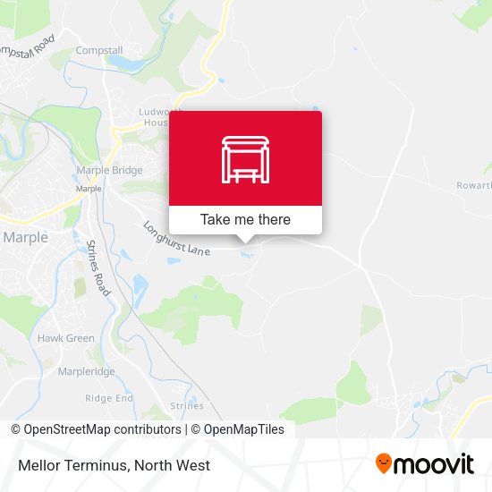 Mellor Terminus map
