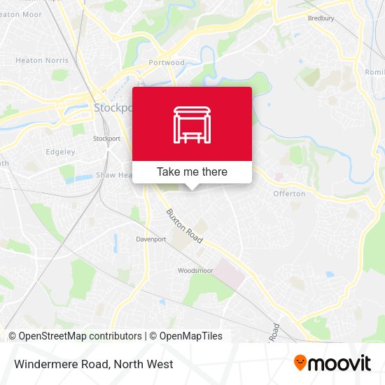 Windermere Road map