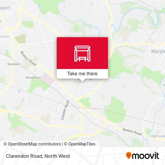 Clarendon Road map