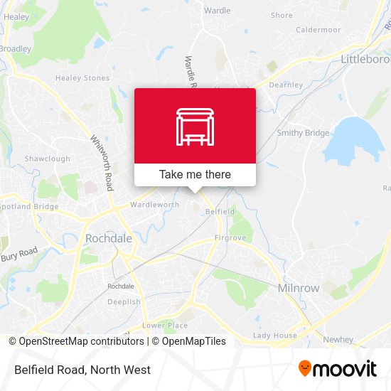 Belfield Road map