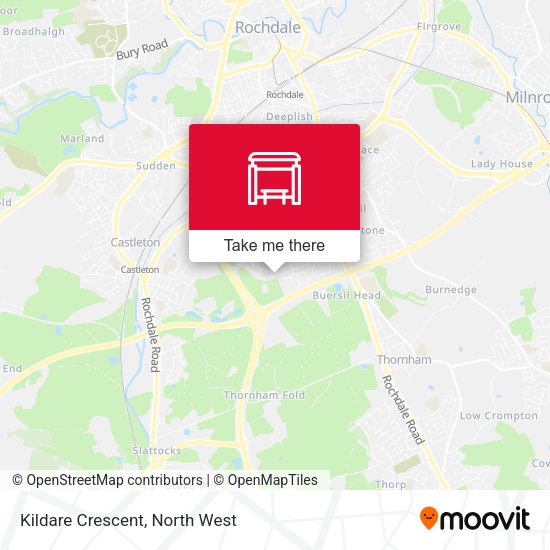 Kildare Crescent map