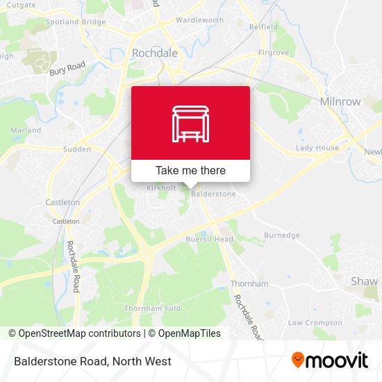 Balderstone Road map