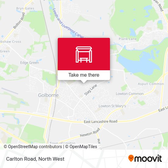 Carlton Road map