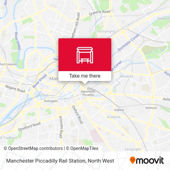 Piccadilly Rail Station map