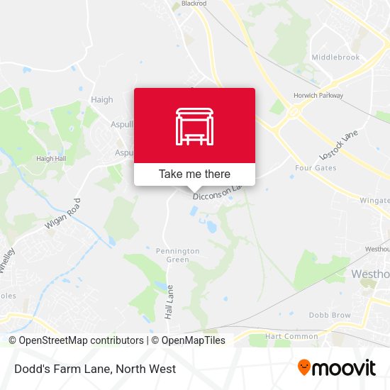 Dodd's Farm Lane map
