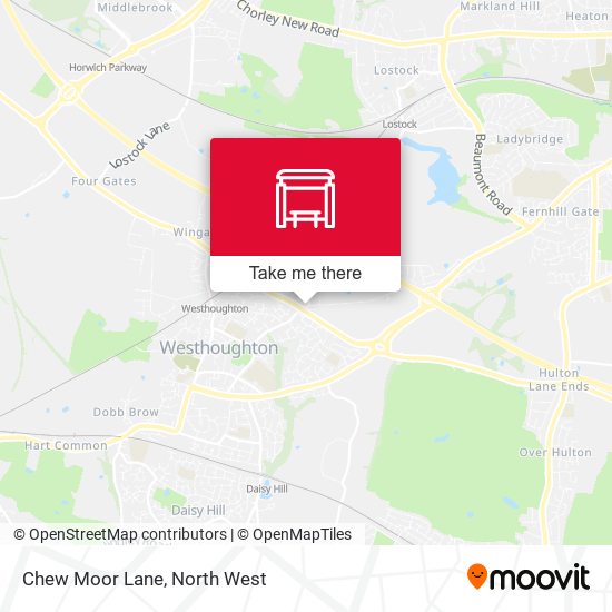 Chew Moor Lane map