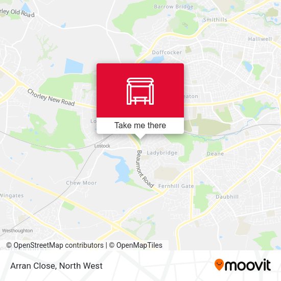 Arran Close map