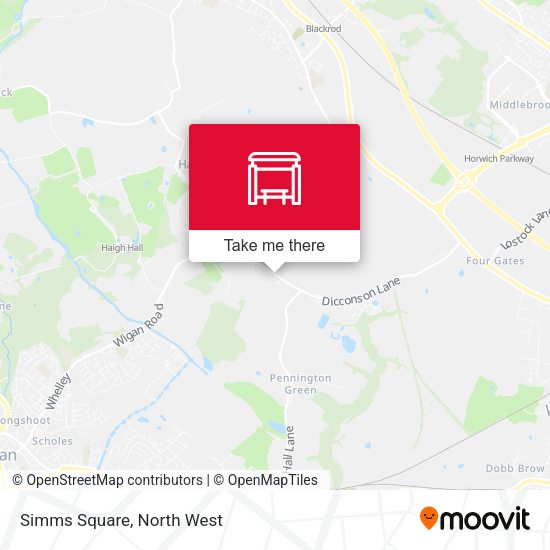 Simms Square map