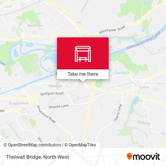 Thelwall Bridge map