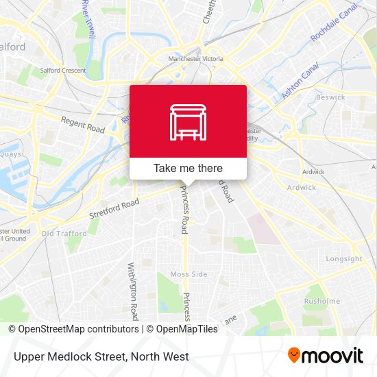 Upper Medlock Street map