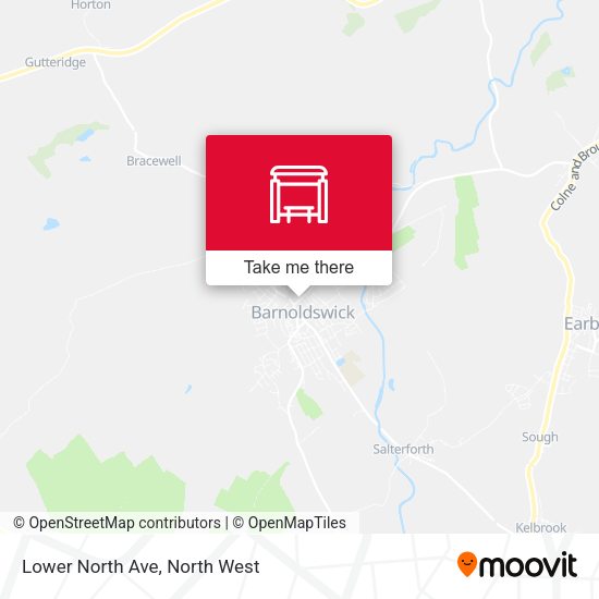 Lower North Ave map