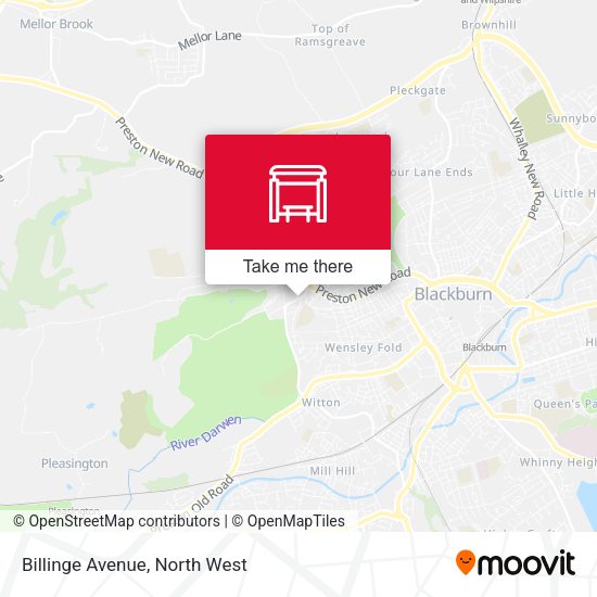 Billinge Avenue map