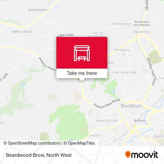 Beardwood Brow map