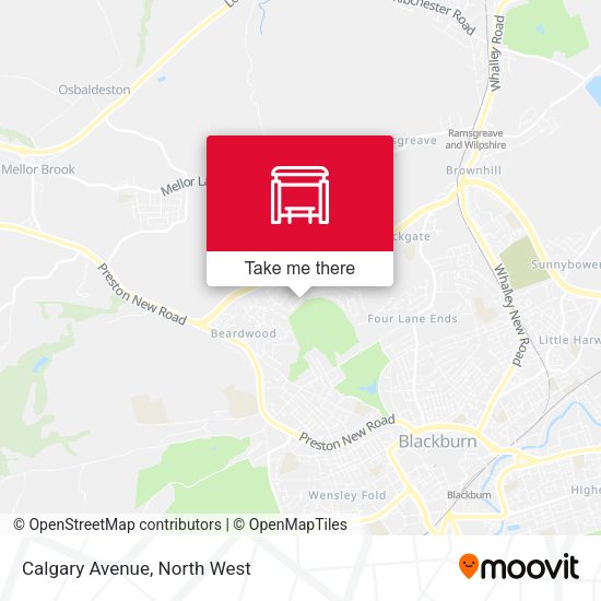 Calgary Avenue map