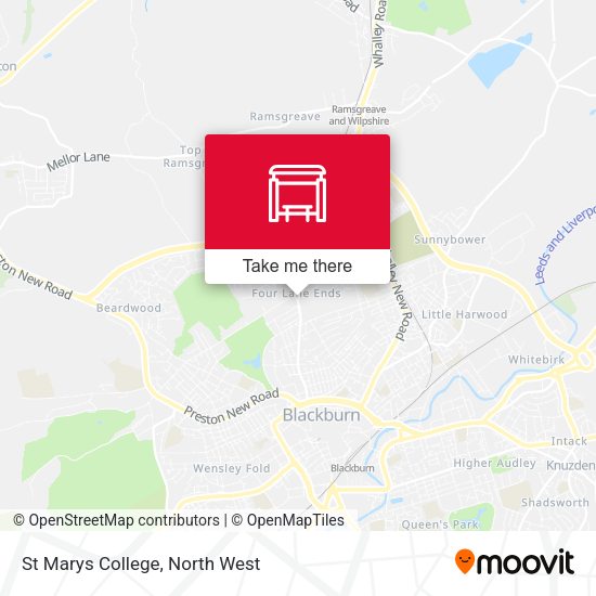St Marys College map